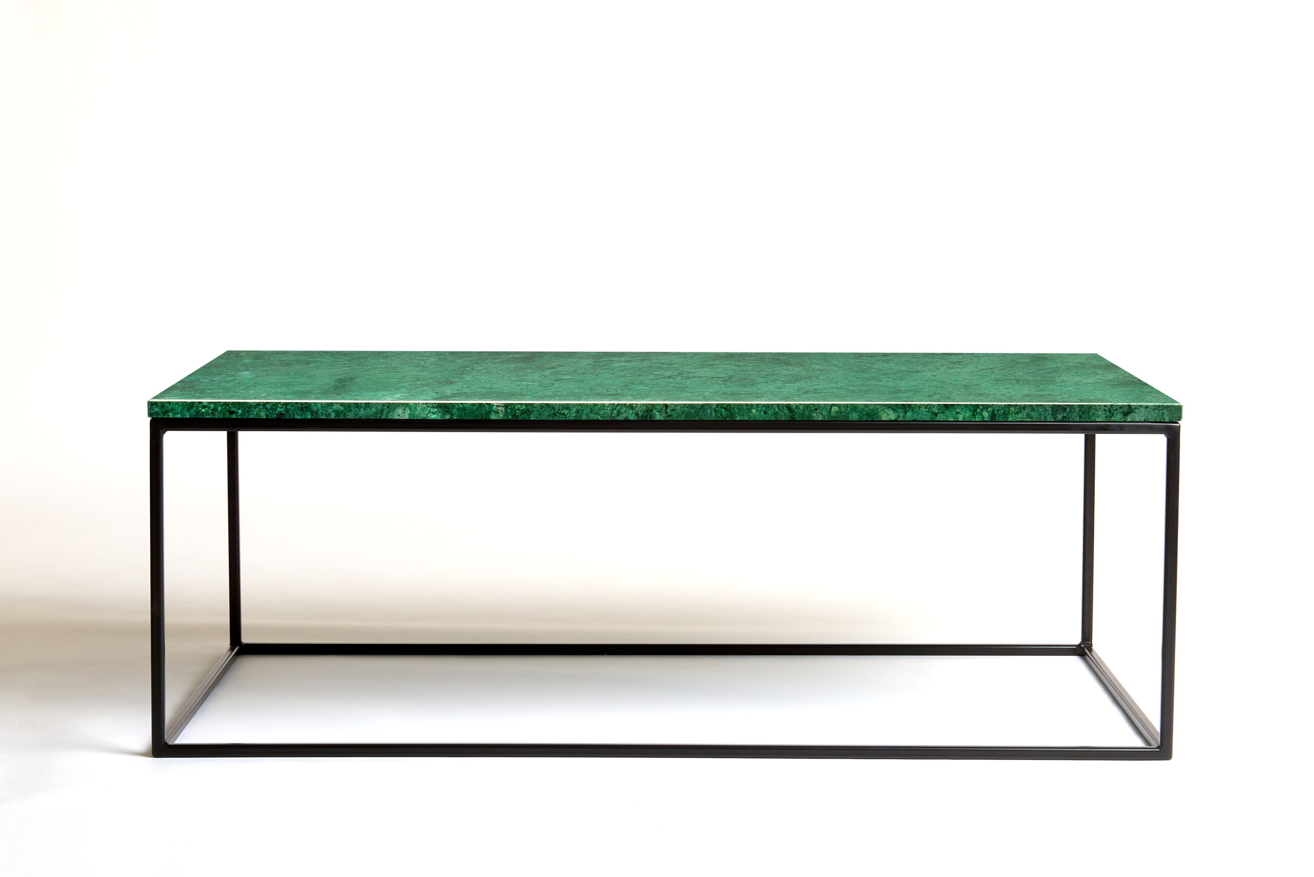 120 bij 70 cm - Groene marmeren salontafel - bovenzijaanzicht- VanMarmer